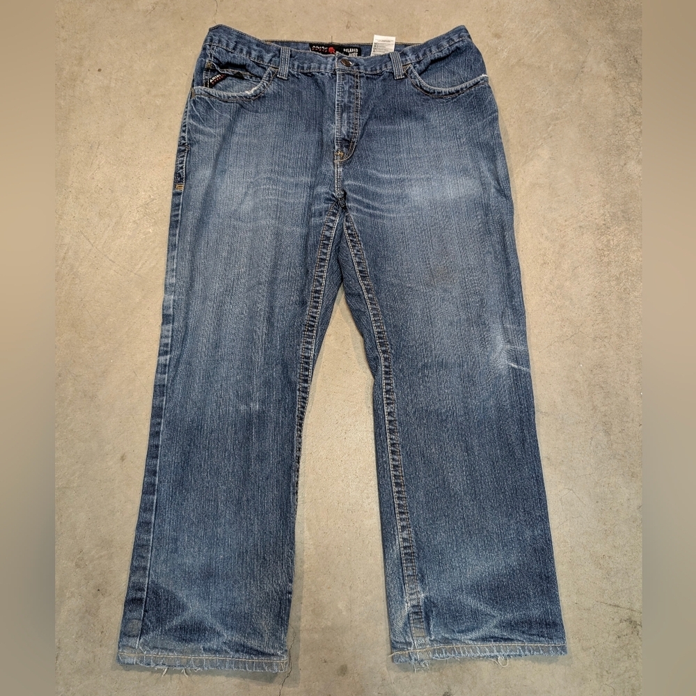 Ariat FR M4 Jeans Cat 2 Mens 40x30 (38x29) Flaws Relaxed Boot Cut